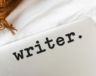 Writer Vinyl Decals, Stickers for Writers, Bookish Decal Writer Sticker, New Author Gift, FB004