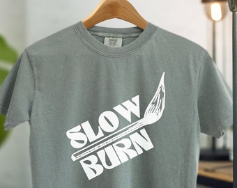 Slow Burn T-Shirt for Reader, Romance Book Tropes Bookish Tee, Gift for Book Lovers, Romance Reader Comfort Colors® Shirt, FB012