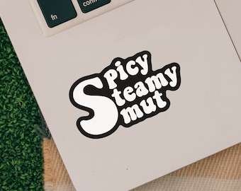 Smut Sticker for Book Lovers, Spicy Steamy Smut Books Reader, Kindle Sticker for E-Reader, Gift for Book Lovers, Romance Reader Decal, FB006