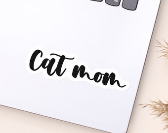Dog Mom Sticker for Laptop, Cats and Books Kindle Stickers, Cat Bookish Sticker for Readers, Cat Mom Gifts