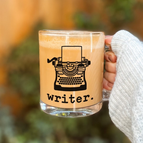 Typewriter Mug, Gift for Writers,  Writer Coffee Cup, Author Mug Gift, Vintage Typewriter Gifts, Bookish Gift for Novelist