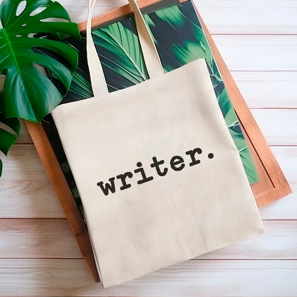Writer Canvas Tote Bag, Gift for Author or Writer, Best Selling Author Canvas Tote for Her, Canvas Market Bag