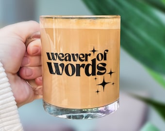 Writer Mug, Weaver of Words Coffee Cup for Author, Gift for Writer, Best Selling Author Gifts for Her, Fantasy Writer Gifts, Author Mugs