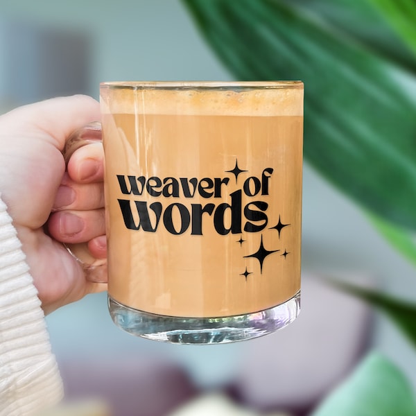 Writer Coffee Cup, Weaver of Words Mug for Author, Gift for Writer, Best Selling Author Gifts for Her, Birthday Writer Author Gift