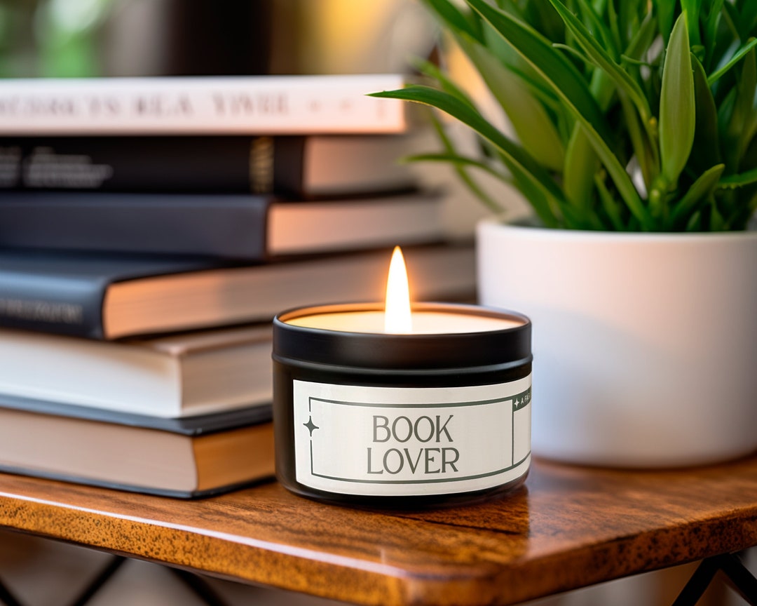 Book Lover Candle, Gift for Readers, Cute Bookish Candles for Her