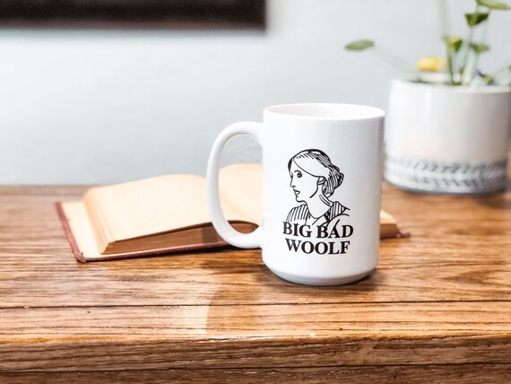 Virginia Woolf Mug, Literary Gift for Readers Writers and Book Lovers, Bookish Mugs for Bookworm