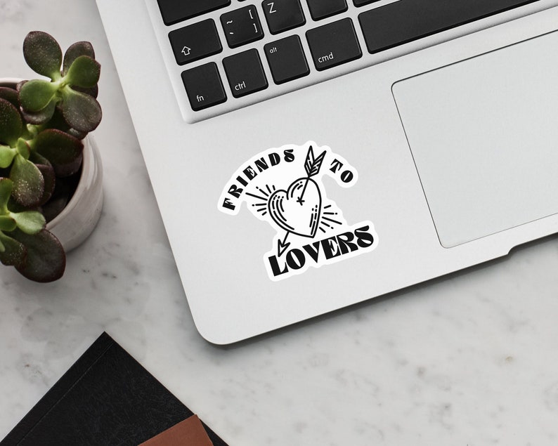 Friends to Lovers Sticker for Kindle, Book Trope Sticker for Ereader