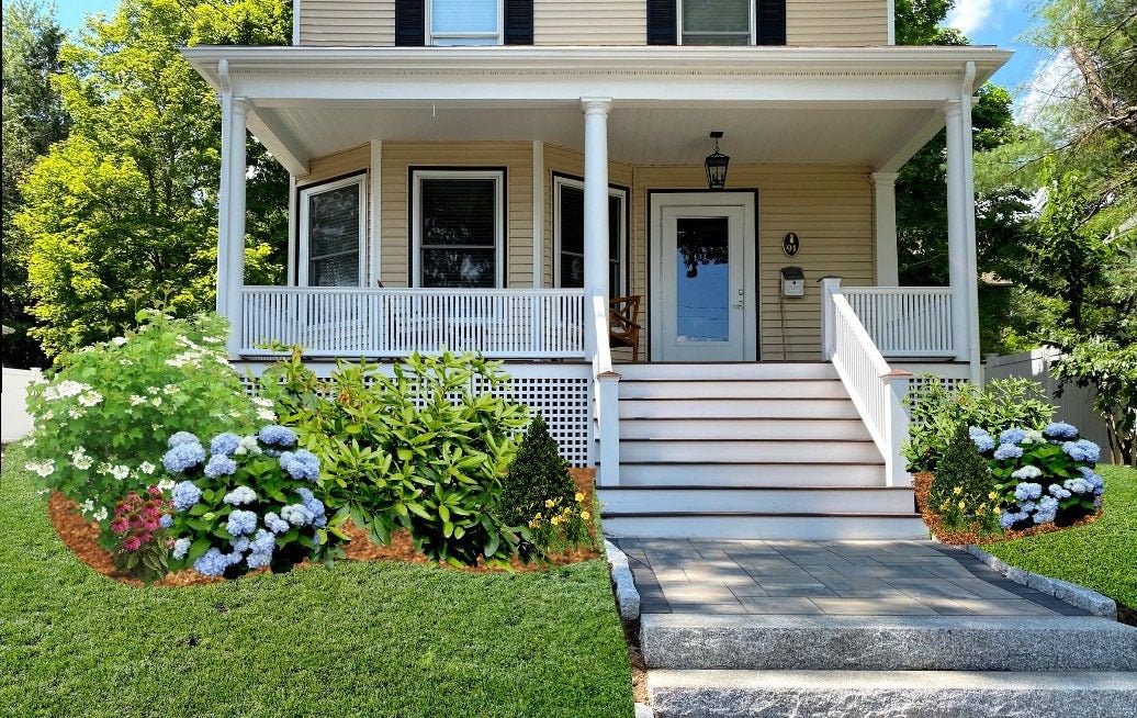 Front porch landscaping deals
