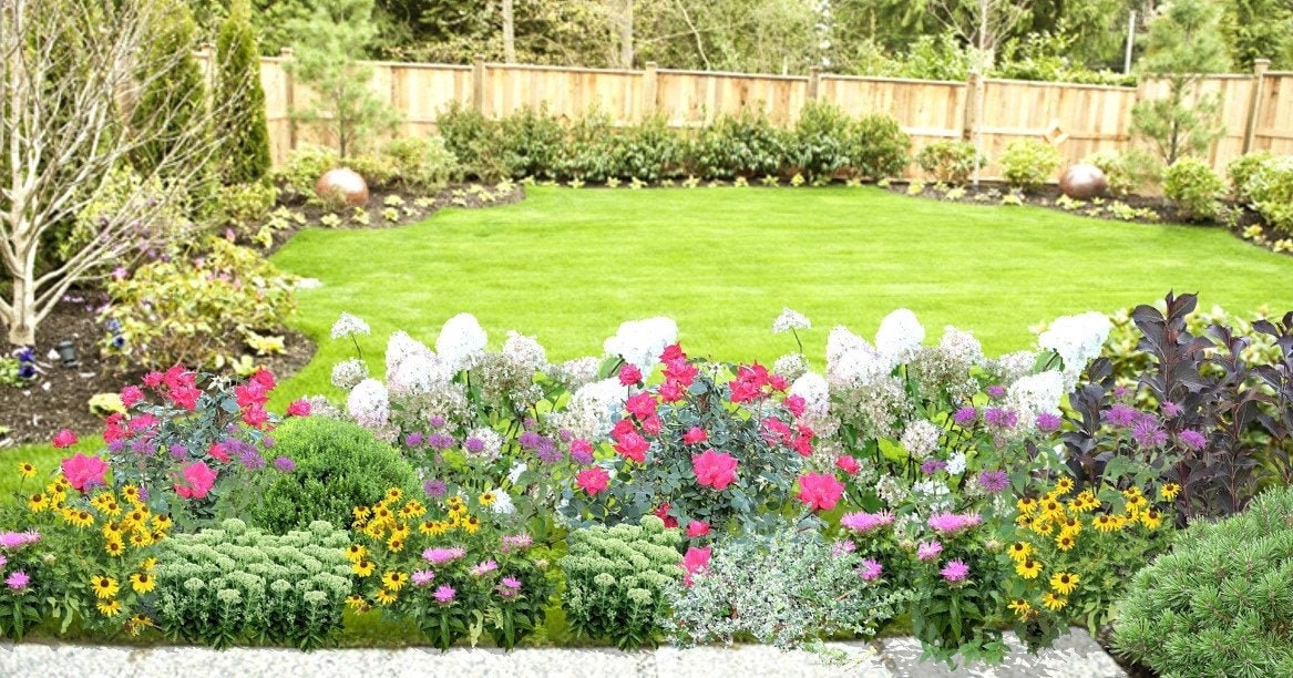 Landscape Design Plan for Sunny Flower Border Etsy