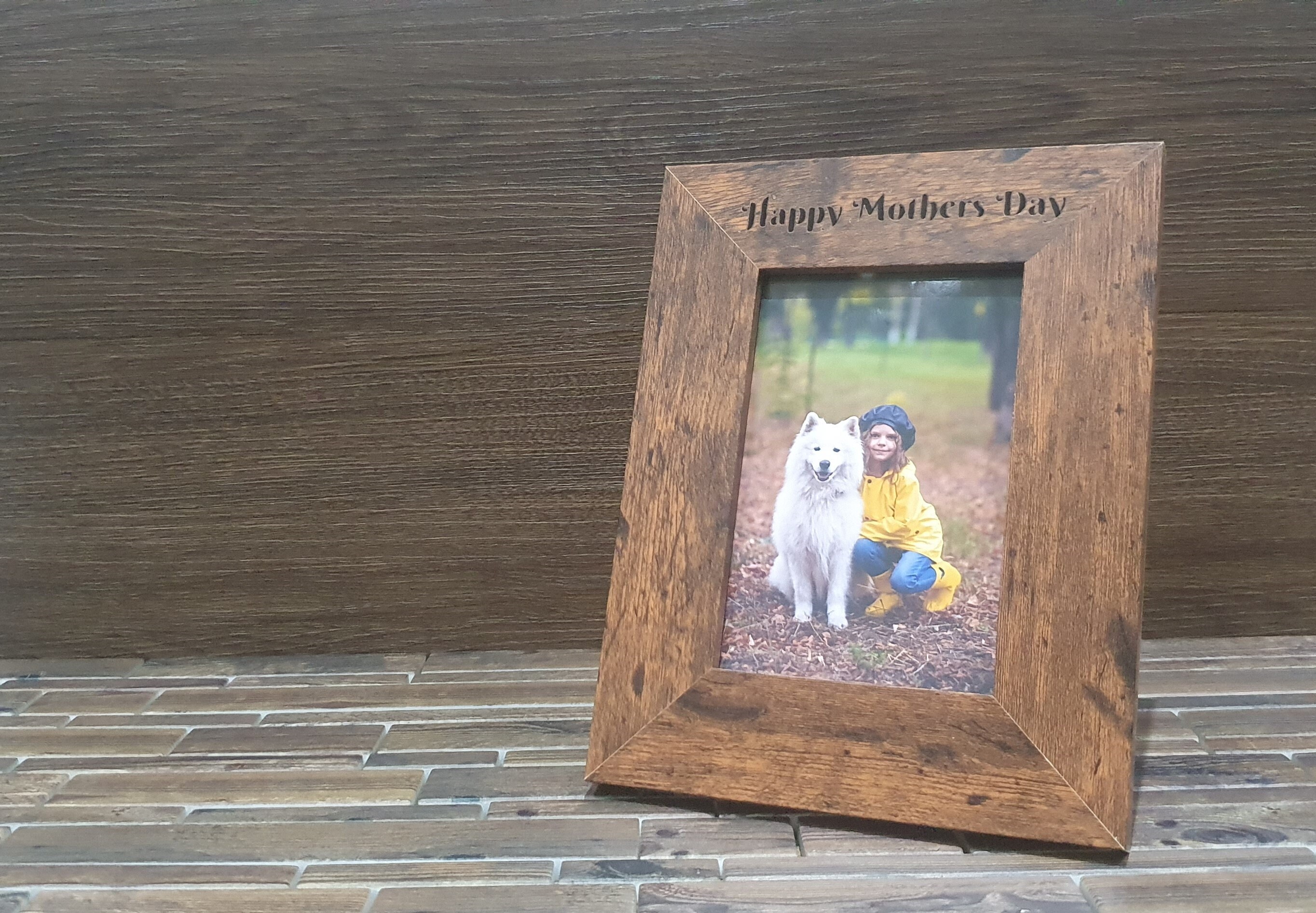 Personalized rustic picture frame Etsy