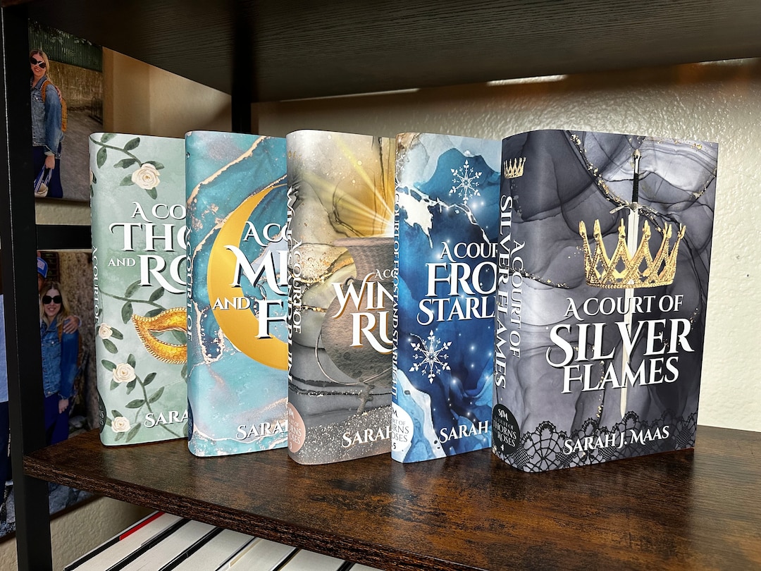 ACOTAR Dust Jacket Set SJM marbled Set Officially Licensed Etsy