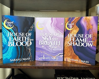 Crescent City Dust Jacket Set (Matches ACOTAR Marbled Set) Officially Licensed  (Spoiler Alert CC3)