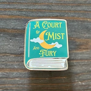 Enamel Pin A Court of Mist and Fury Book Enamel Pin (ACOTAR book 2) SJM Officially Licensed Merch