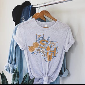 SHSU shirt| Bella Canvas Crewneck Unisex tee | Sam Houston State University| Huntsville Tx| College Game Day| Vintage| Bearkat gift|