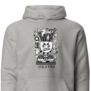 Jiu Jitsu Chess Cartoon Unisex Luxury BJJ Hoodie