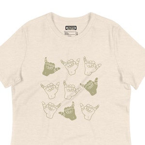 Jiu Jitsu Shaka Sign BJJ Icon Women&#39;s Relaxed T-Shirt OSS