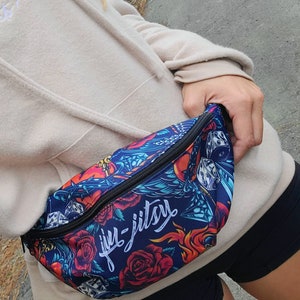 JiuJitsu Tattoo Series Fanny Pack - Roses and Dice