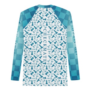Heren Jiu Jitsu Rash Guard voor BJJ - Blue Chess Checkmate