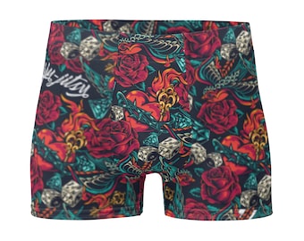 Serie de tatuajes - Roses and Dice Jiu Jitsu Boxer Briefs