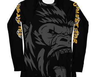 Women's Jiu Jitsu Competitor Rash Guard For BJJ - Gorilla Tap or Snap