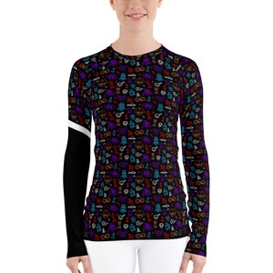 Bjj Icons Dames JiuJitsu Rash Guard - Zwart