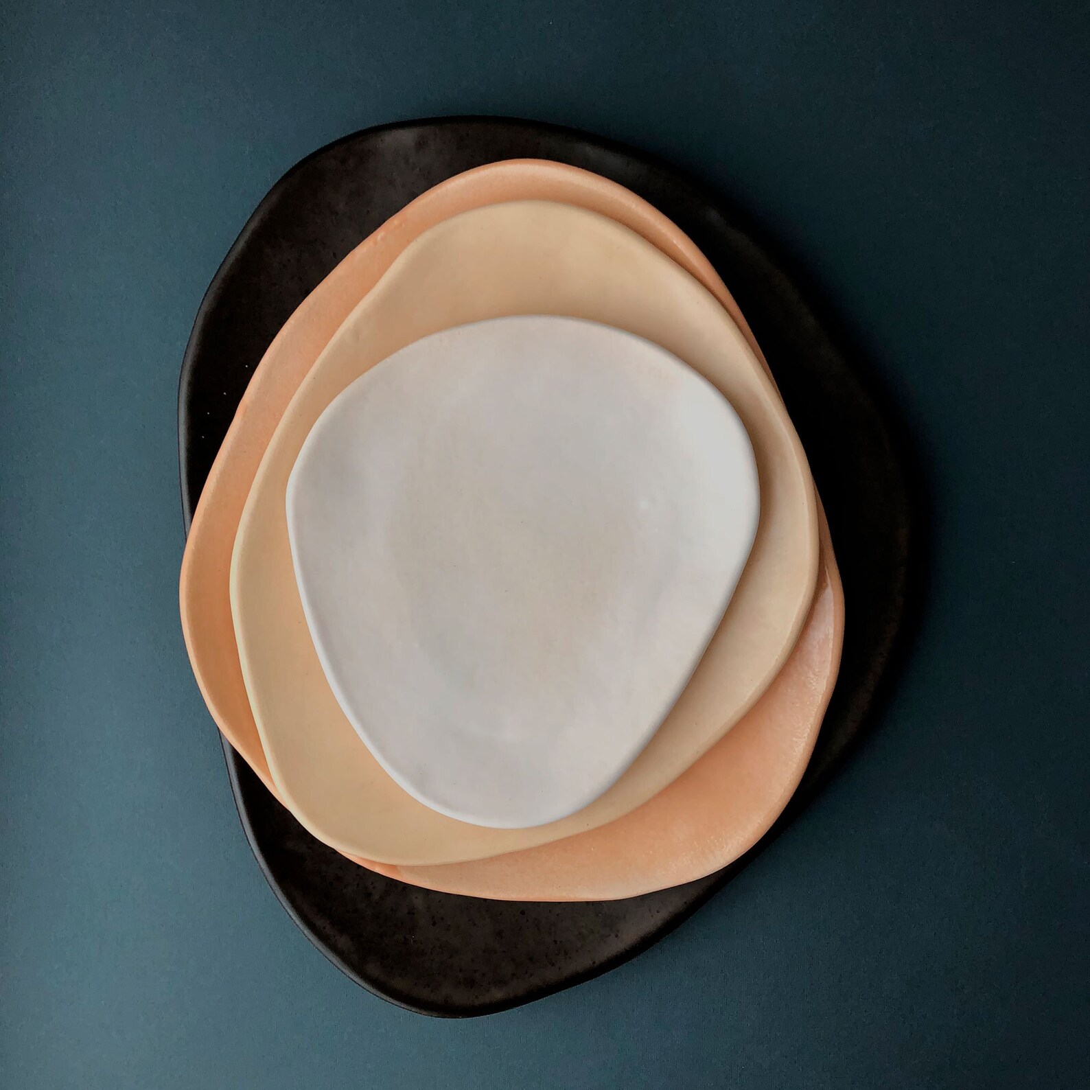 Large Handmade Serving Plate Fine Ceramic Minimalist Plates Etsy