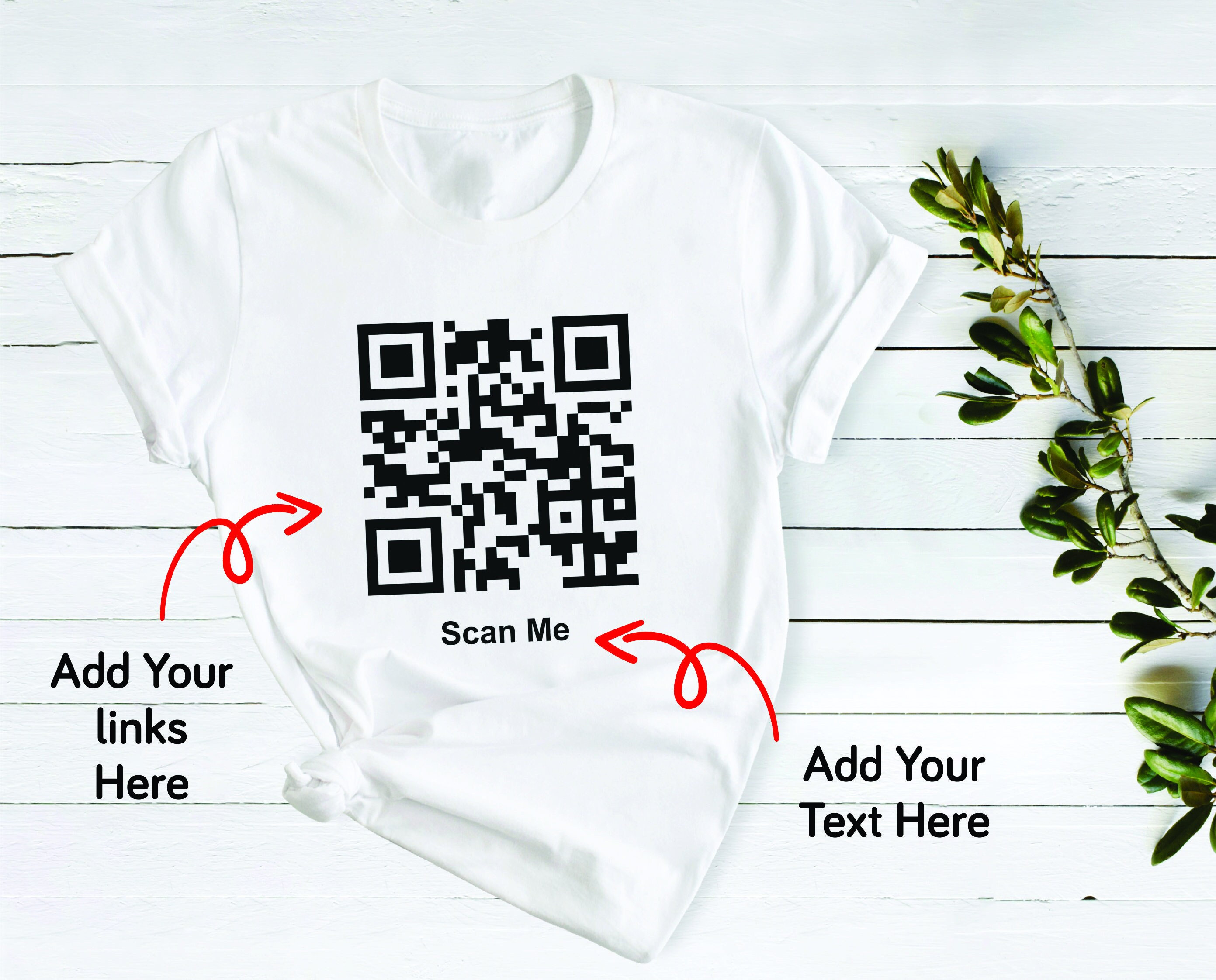 T shirt qr code outlet