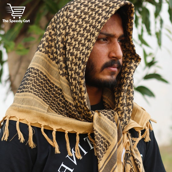 Neck Head Wrap Scarf Male Beard Scarf Male Keffiyeh Arab Men's