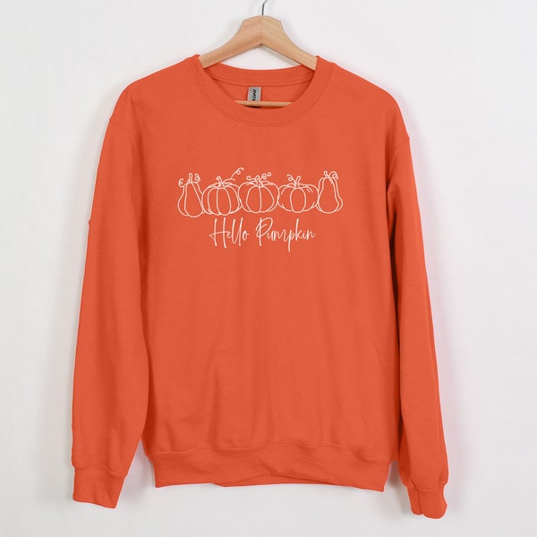 Plaid Pumpkin Graphic Washed Split Sweatshirt main image 1
