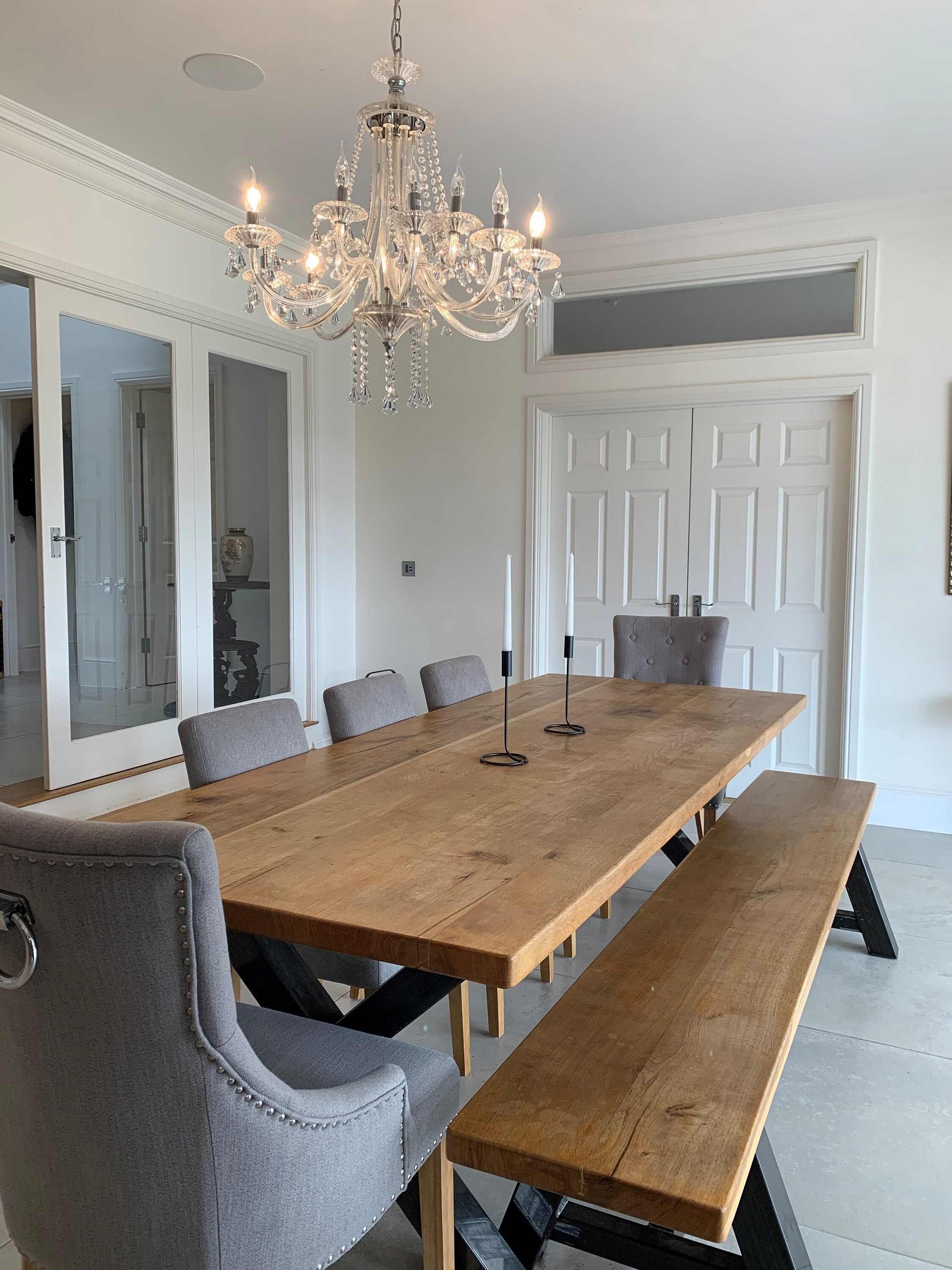 Black Modern Candle Stick Holders Etsy UK