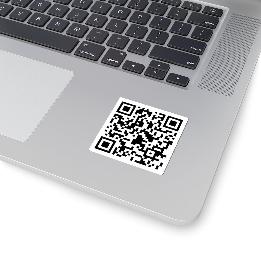 Scan It QR Code Sticker Trolling Rick Rolled - Etsy