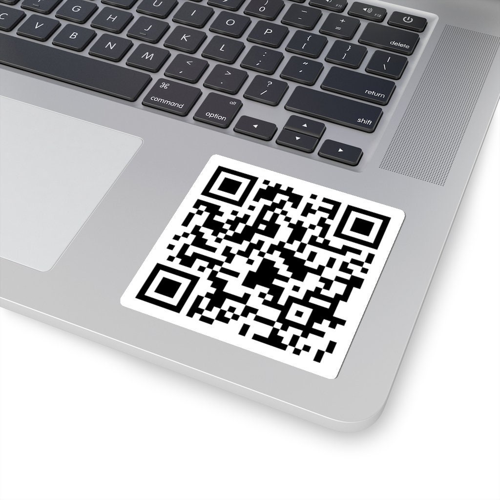 Scan It QR Code Sticker Trolling Rick Rolled - Etsy