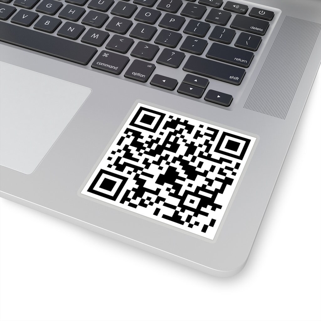 Scan it QR code sticker Trolling Rick Rolled - Etsy