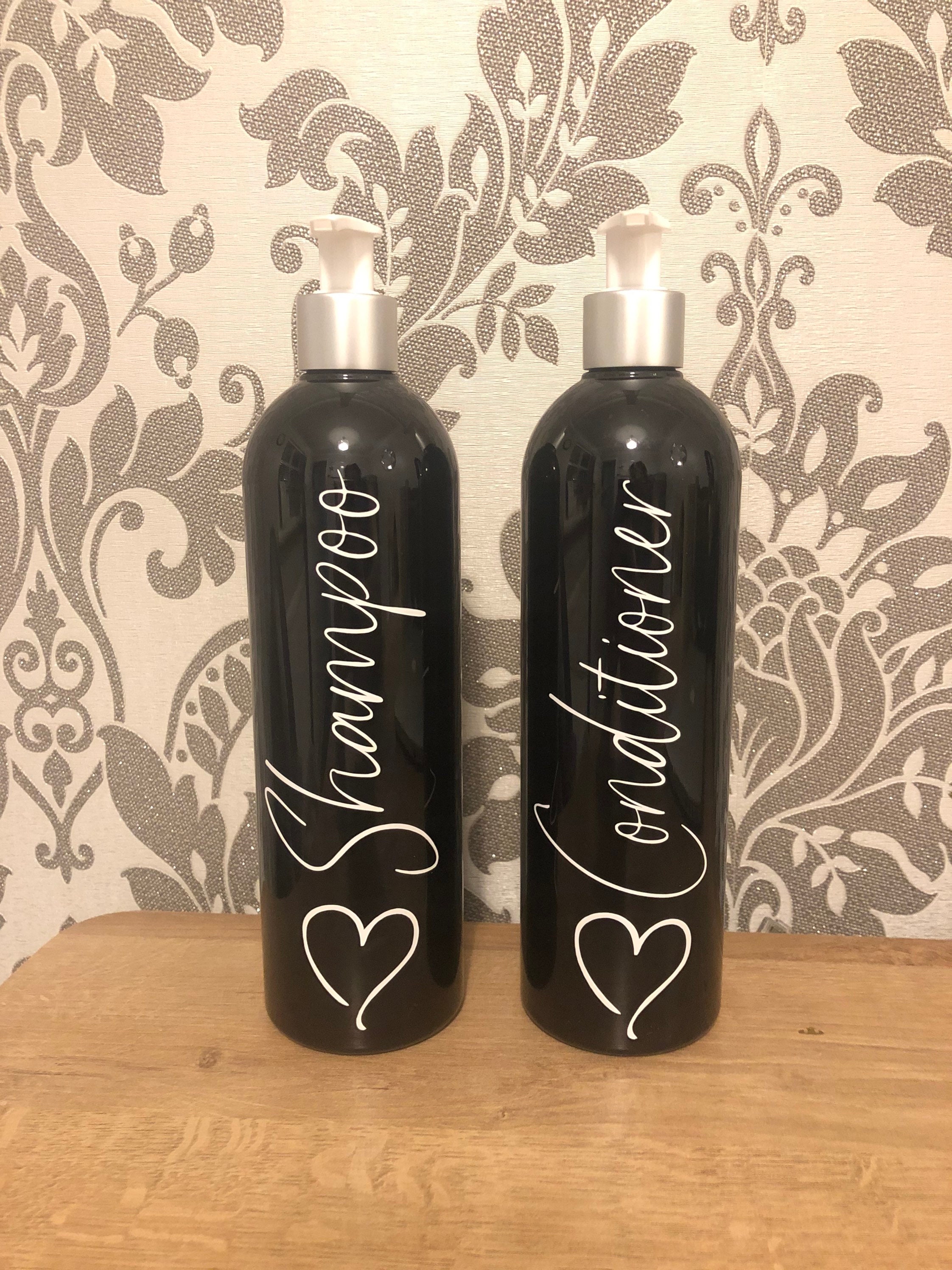 Shampoo and conditioner bottles Etsy
