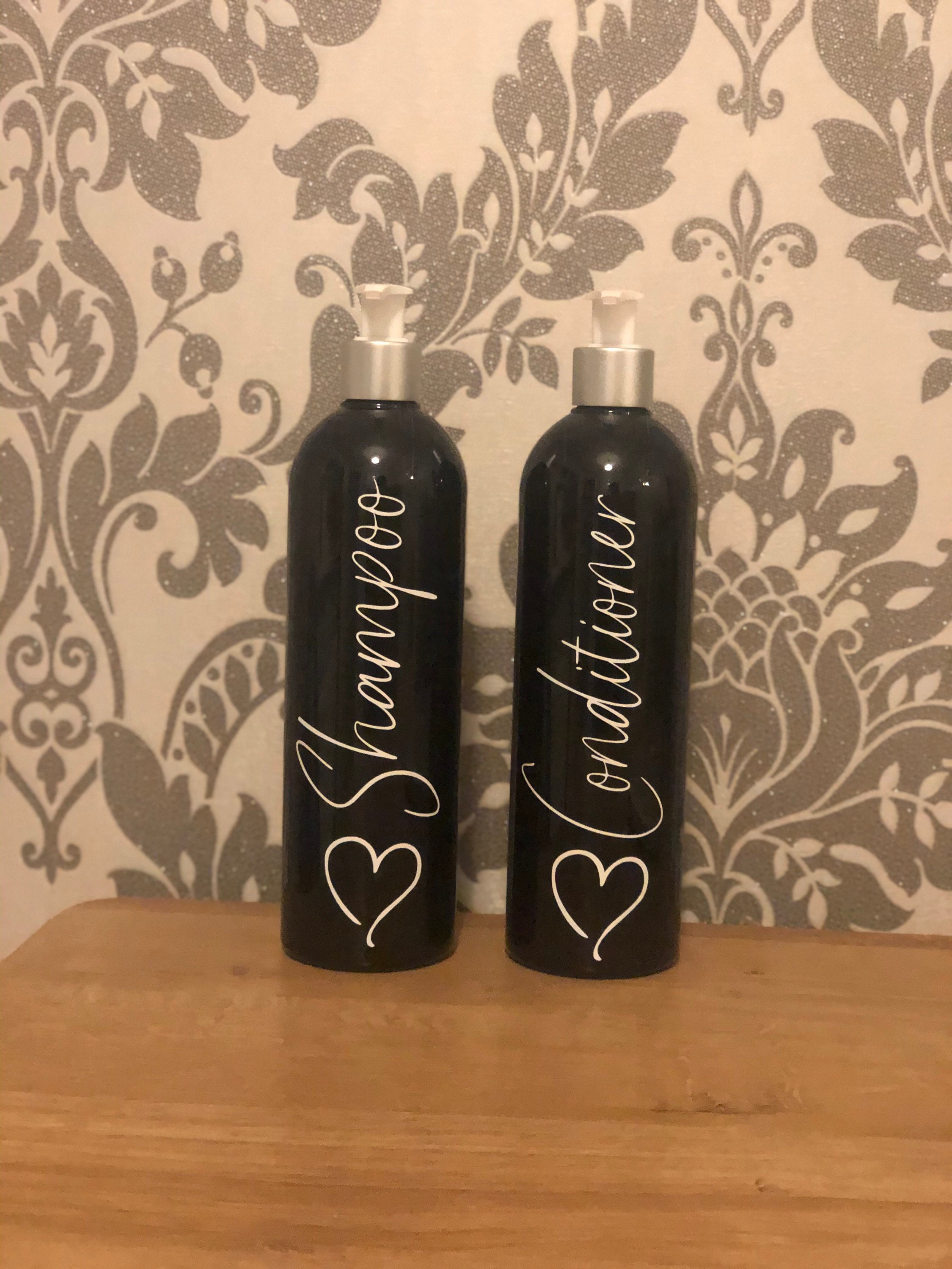 Shampoo and conditioner bottles Etsy