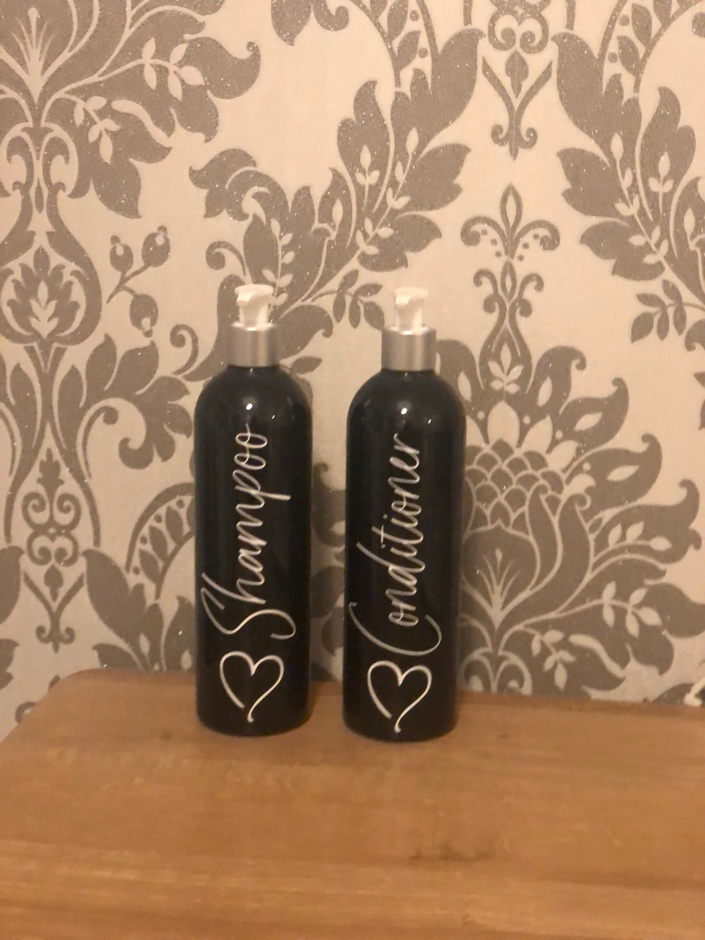 Shampoo and conditioner bottles Etsy