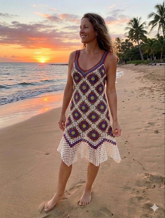 retro beach dress Sunny Days Fit & Flare Dress main image 0