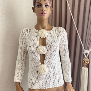 Lace crochet top, lace crochet blouse, long sleeve crochet top, long sleeve crochet blouse, crochet lace top, crochet lace blouse