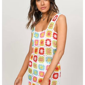 Crochet Summer Dress, Crochet Bodycon Dress, Crochet Summer Dress ...