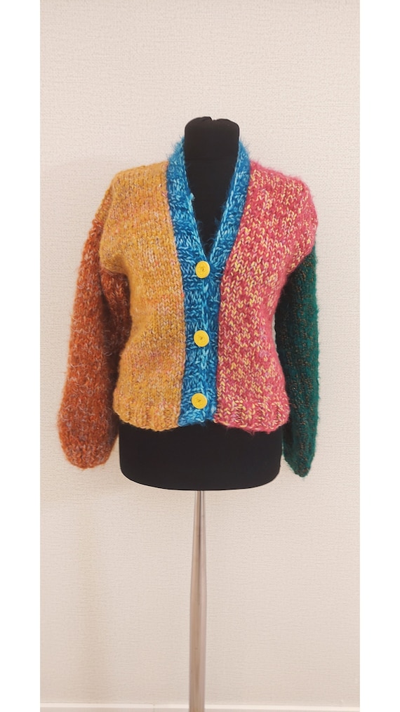 Mohair Knit Cardigan, Winter Knit Cardigan, Women's Knit Mohair Knit Cardigan, Winter Knit Cardigan, Women's Knit