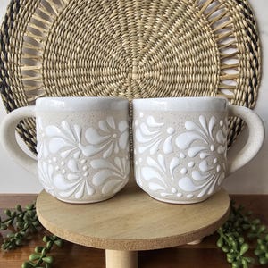 Handcrafted Talavera  Cup, Set of four, Mexican Mug, Coffee Cup, Hand painted, Barro, Ceramic, Kitchenware, Kitchen Decor