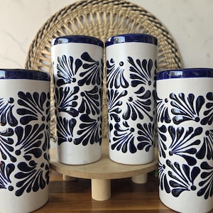 Handcrafted Talavera  Cup, Mexican Mug, Coffee Cup, Hand painted, Barro, Ceramic, Set of 4
