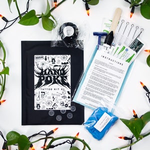 Professional Hand Poke Tattoo Kit - Everything you need included to make professional quality stick pokes, now with extra supplies!