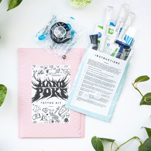 Professional Hand Poke Tattoo Kit - Everything you need included to get started stick poking!