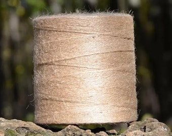 100% Natural Fine Jute Twine Rope 1,5 mm (0.06"), Twine Rustic Cord, Rustic Wedding Party Decoration, Wrapping Gifts