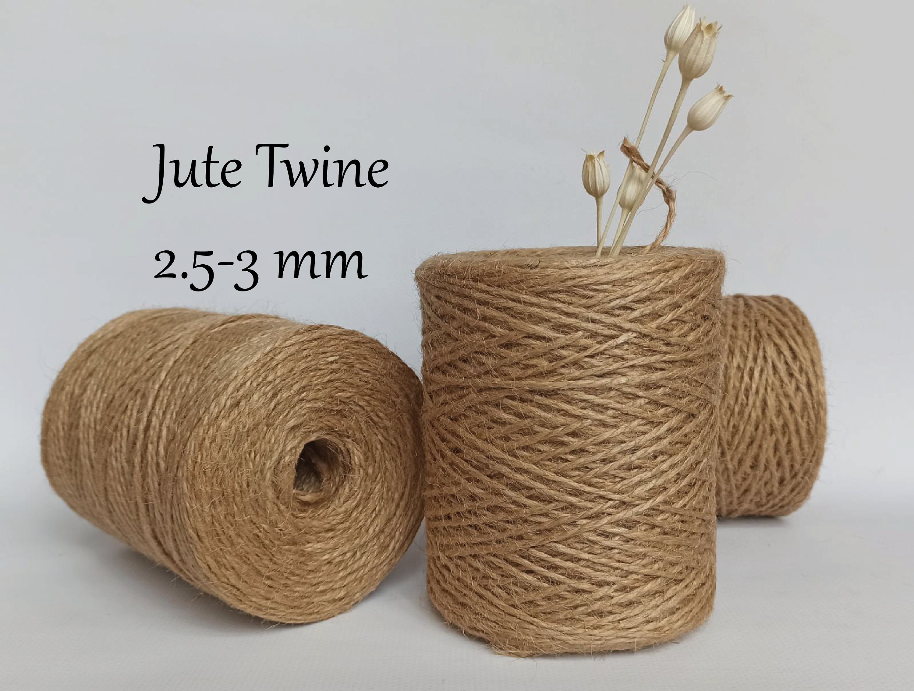 1roll Hemp Cord Natural Brown Twine Arts Handmade for Crafts Thin Packing  String