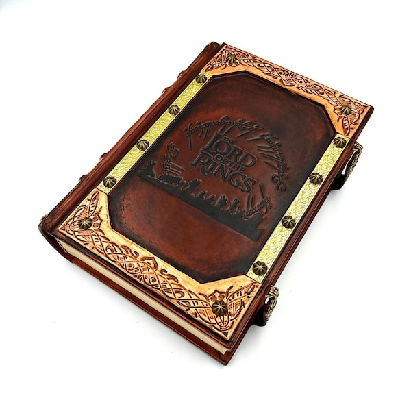 Handgemaakt, leergebonden Lord of the Rings-boek, Duitse editie