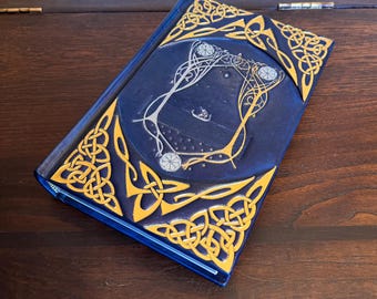 Leather bound The Silmarillion book, Tolkien book, english version.