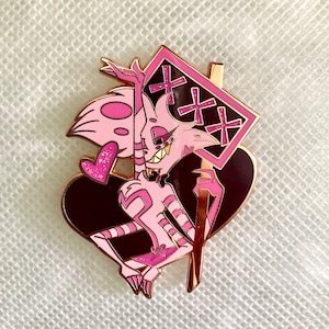 XXX Angel - Hazbin Hotel Angel Dust Fanmade Enamel Pin - Etsy