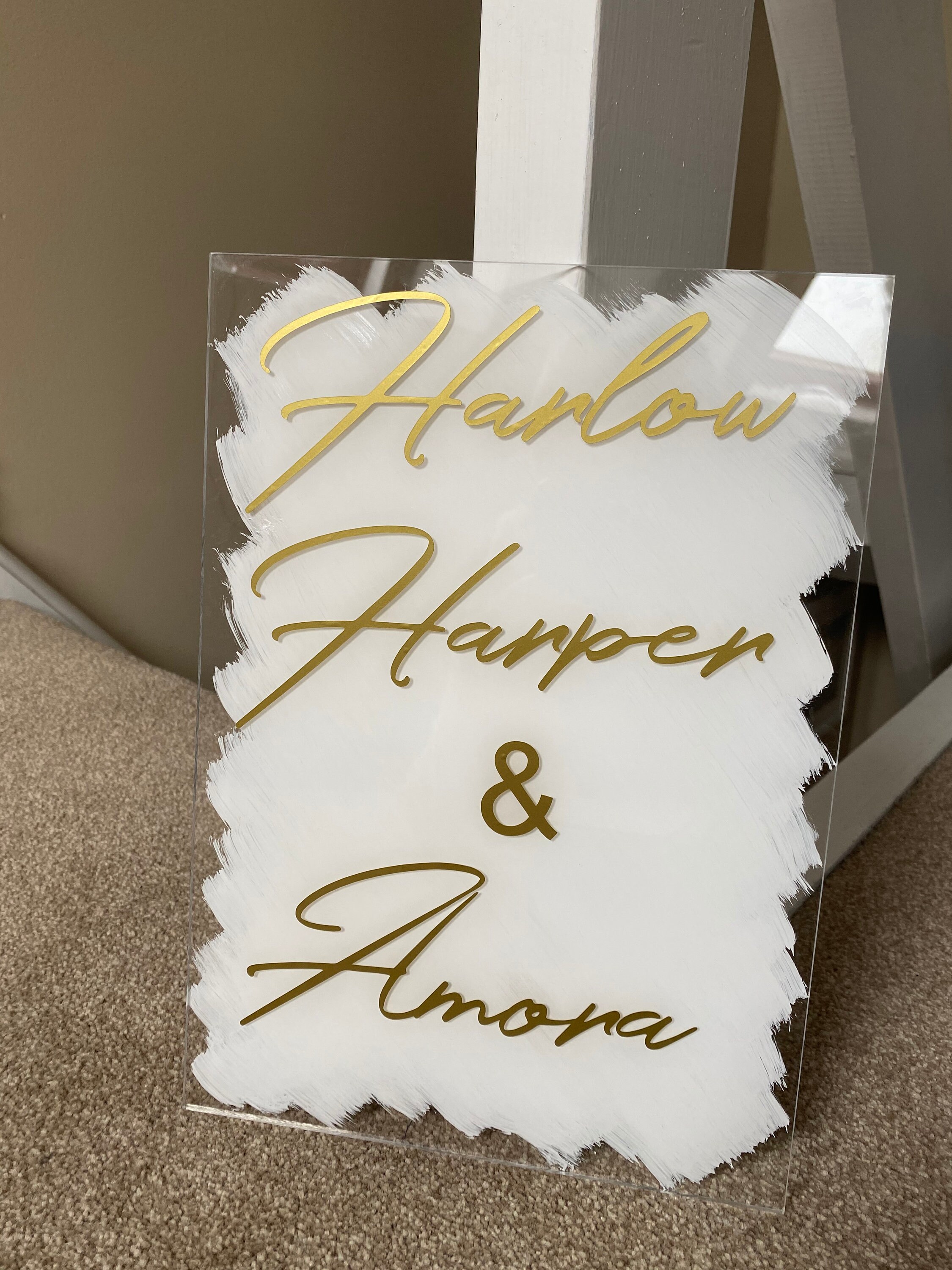 A4 Custom Acrylic Sign Etsy